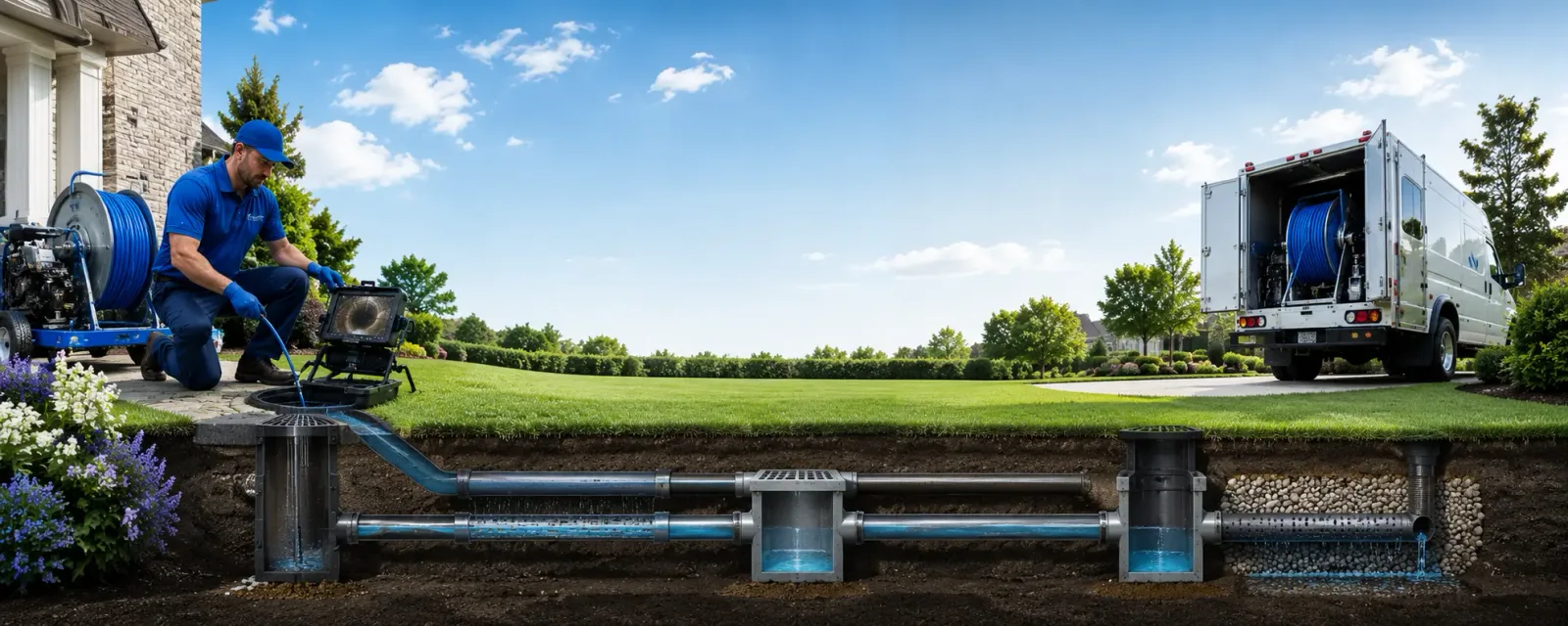 Outdoor drain cleaning information for Bromide, OK